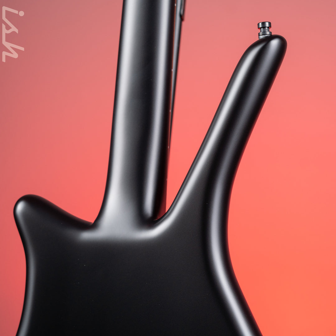 Ish x Warwick Dolphin SN TCS Custom Shop Endangered Species 4-String Bass Black Satin Wenge Fretboard