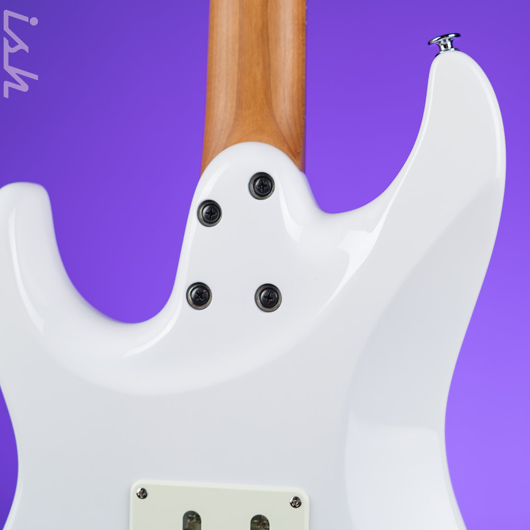 Ibanez LM1 Luca Mantovanelli Signature Prestige Electric Guitar Luna White Demo