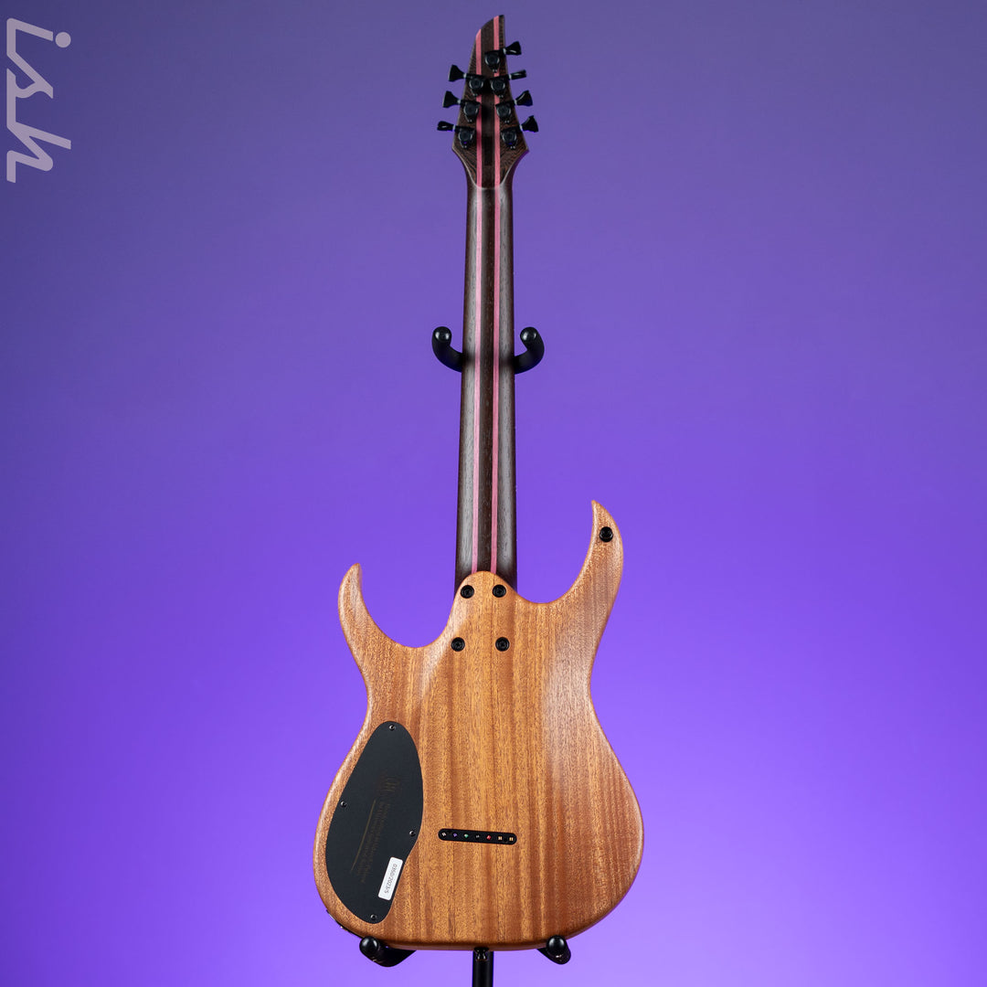 Mayones Duvell Elite 7 Electric Guitar Natural Fade Turquoise Burst 2024 NAMM