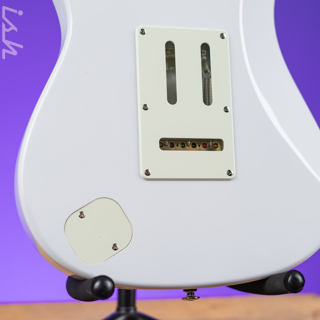 Ibanez LM1 Luca Mantovanelli Signature Prestige Electric Guitar Luna White Demo