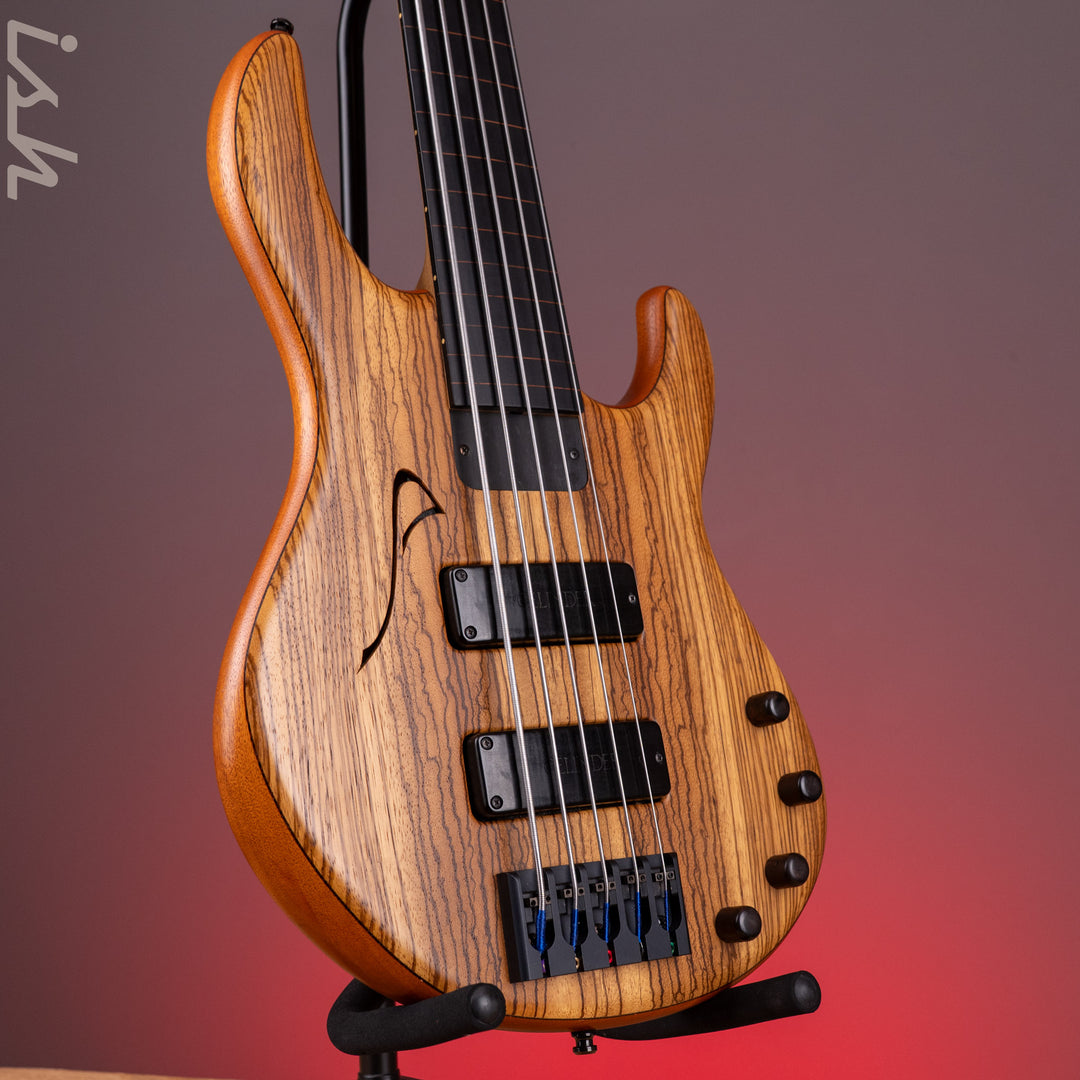 2001 Celinder Aura 5-String Bass Natural *Owned by Richard Bona*