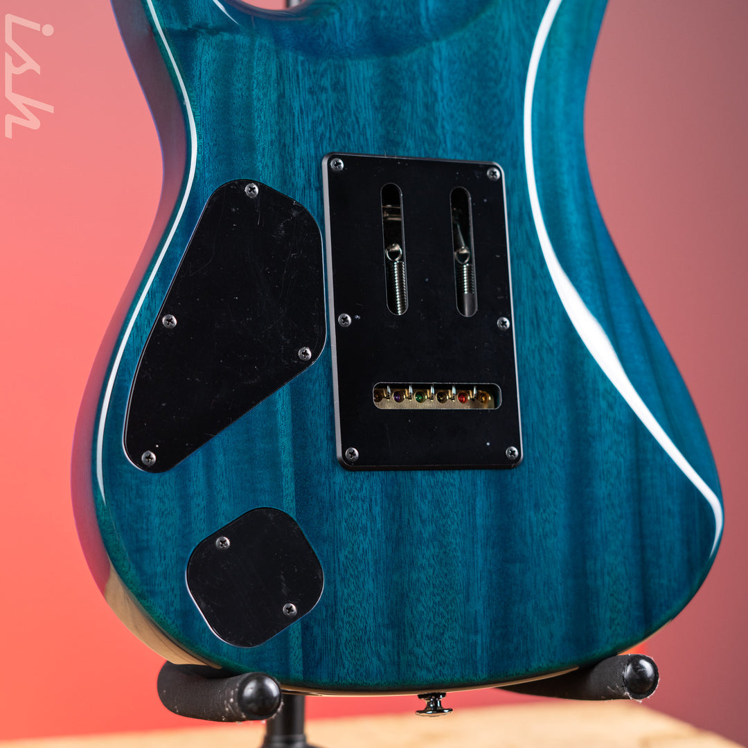 Ibanez Prestige MMN1 Martin Miller Signature Transparent Aqua Blue