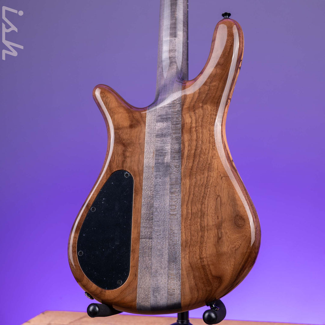 Spector USA NS-2 4-String Bass Natural Spalted Maple Charcoal Block