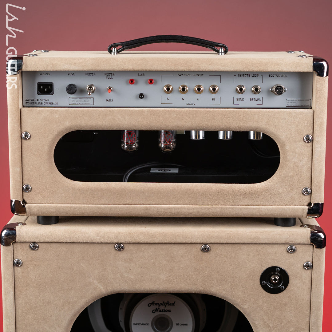 Wonderland Overdrive V2 by Amplified Nation &amp; AN-65 1x12 Speaker Cabinet Dogwood Suede