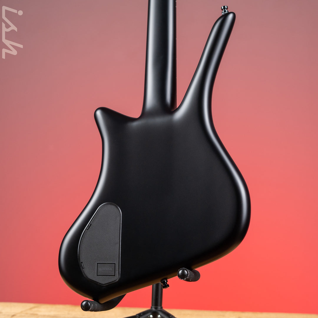 Ish x Warwick Dolphin SN TCS Custom Shop Endangered Species 4-String Bass Black Satin Ebony Fretboard
