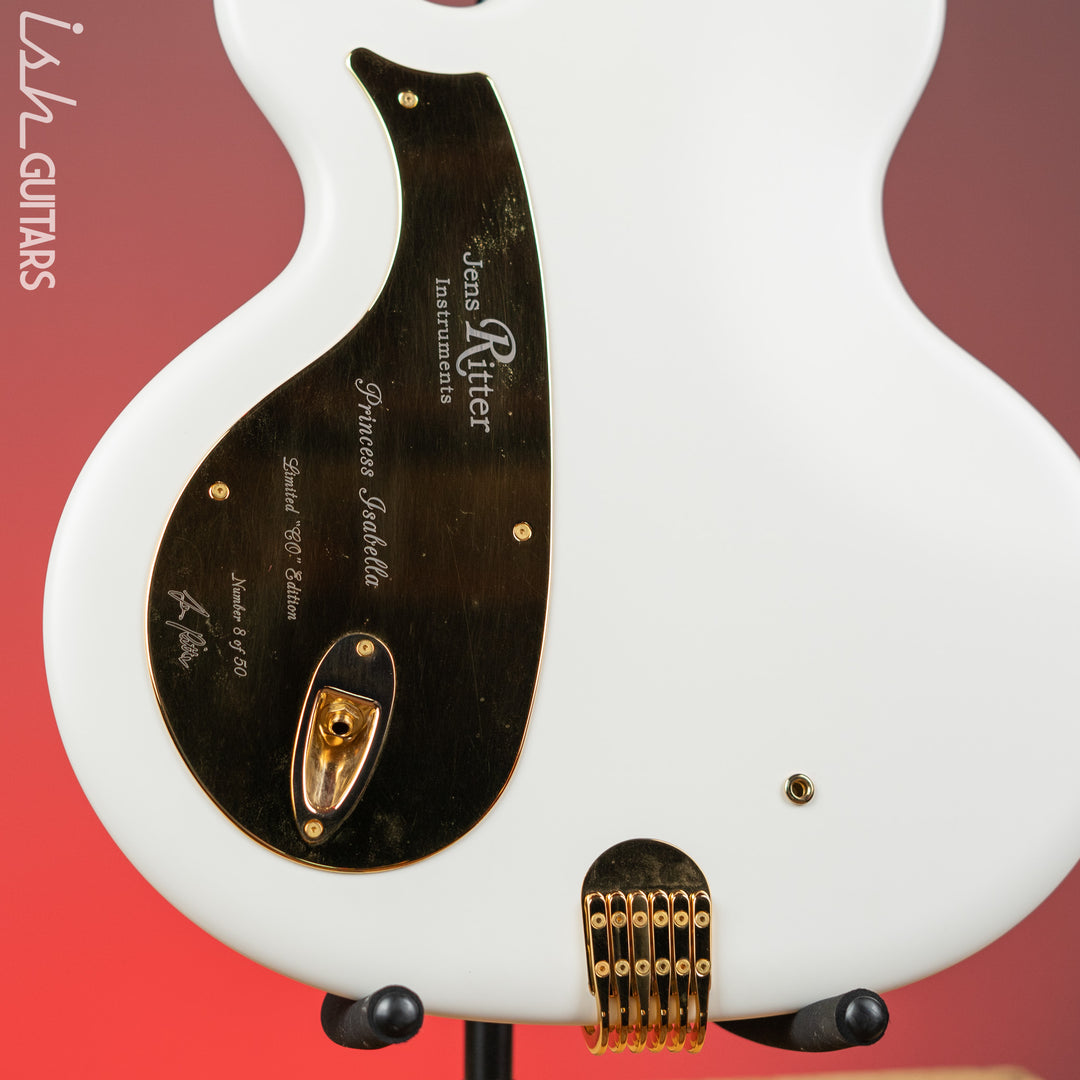 2010 Ritter Princess Isabella CO Edition Baritone Guitar White