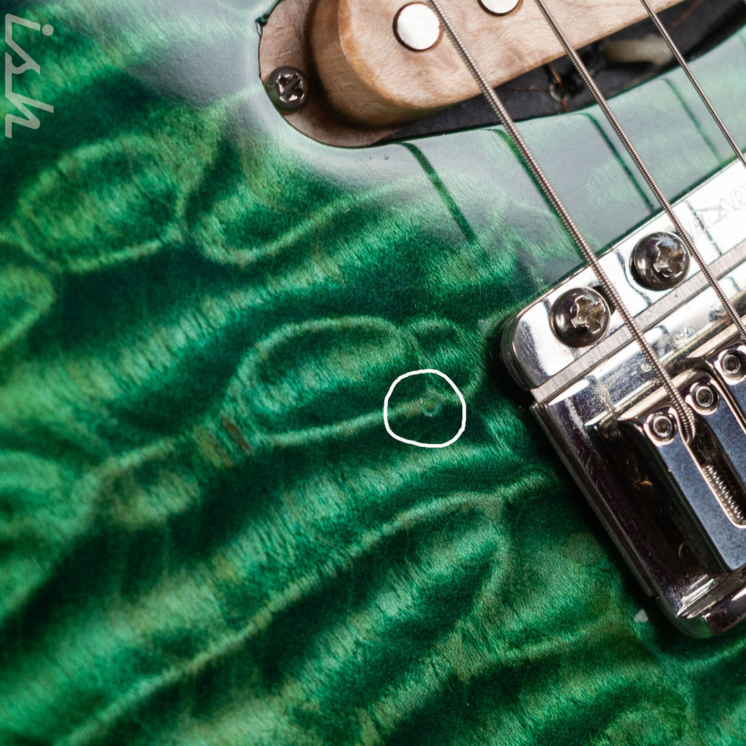 JP Guitars Luna Emerald Green Quilt