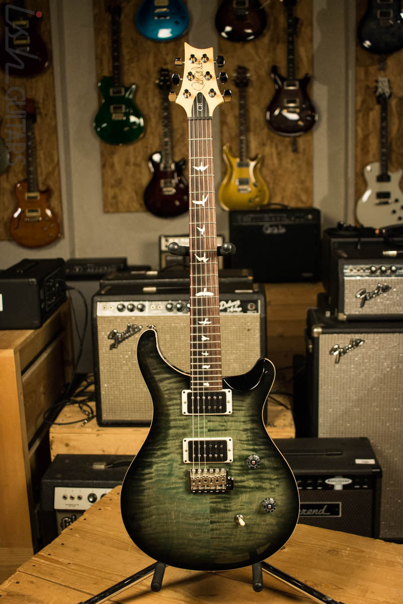 Paul Reed Smith PRS CE24 Custom Color Faded Trampas Green Smokeburst