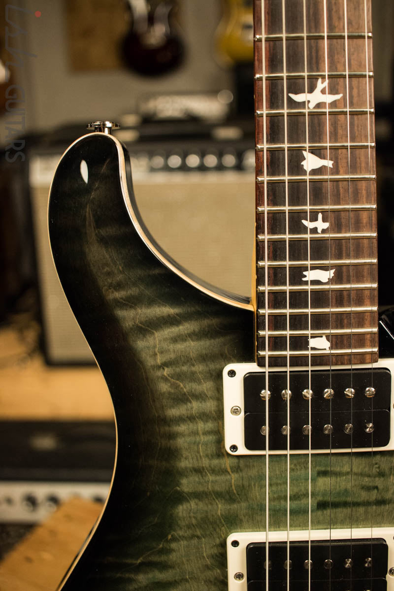 Paul Reed Smith PRS CE24 Custom Color Faded Trampas Green Smokeburst