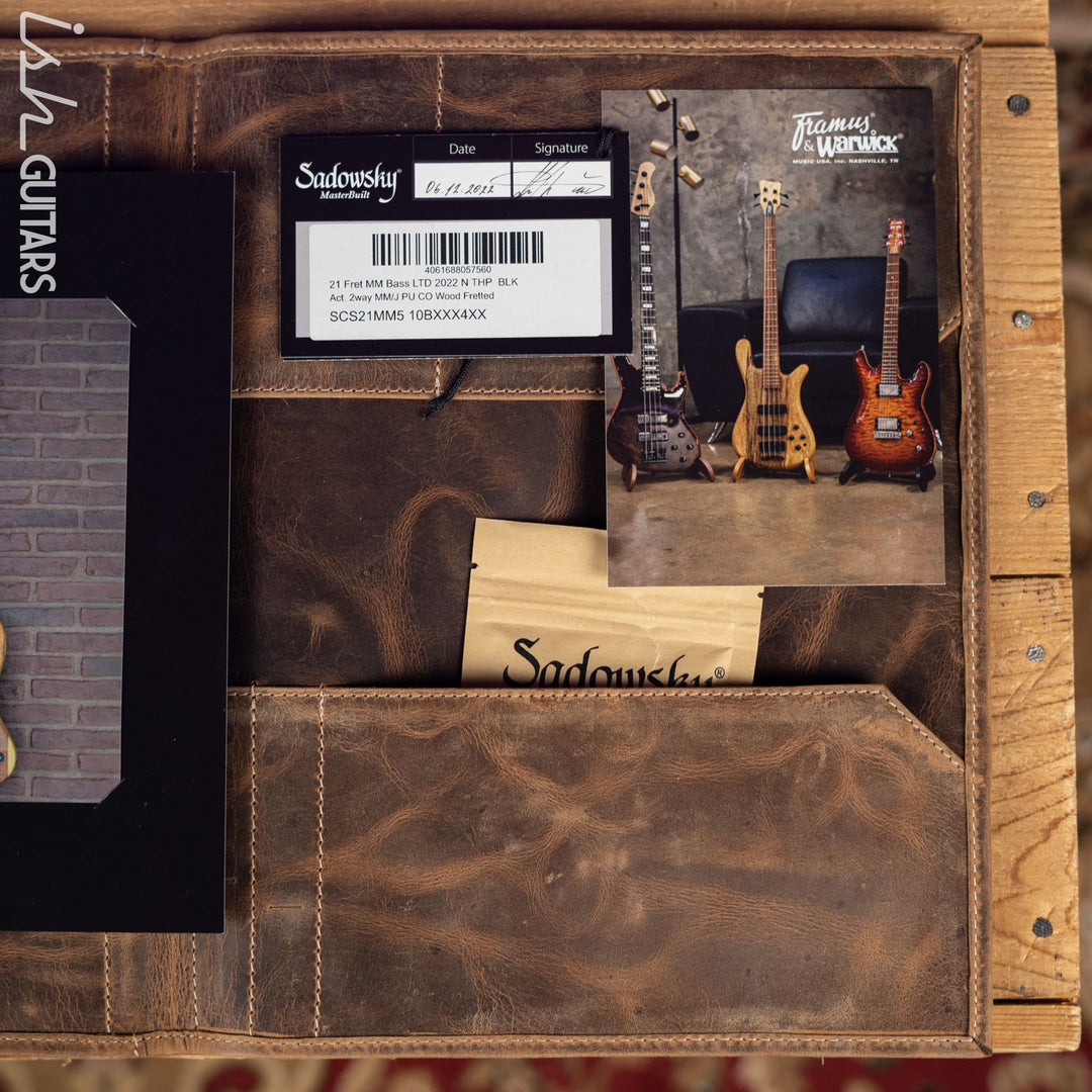 Sadowsky Masterbuilt LTD 5-String 21-Fret MM Bass Natural Transparent