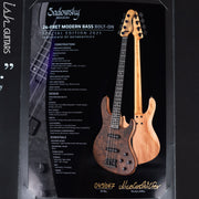 Sadowsky Metroline Special Edition 24 Fret 4-String Modern Bass Claro Walnut