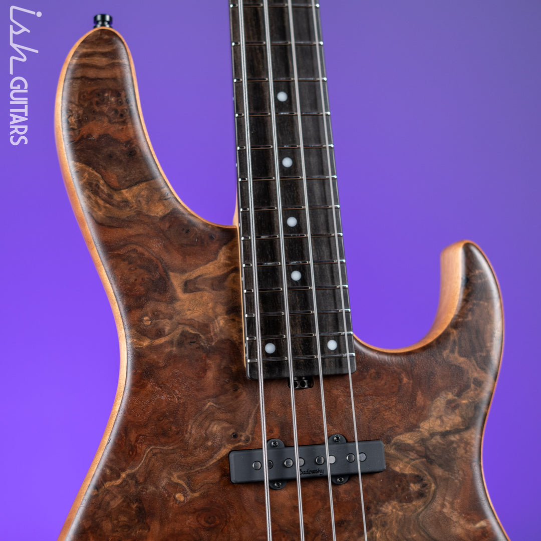 Sadowsky Metroline Special Edition 24 Fret 4-String Modern Bass Claro Walnut