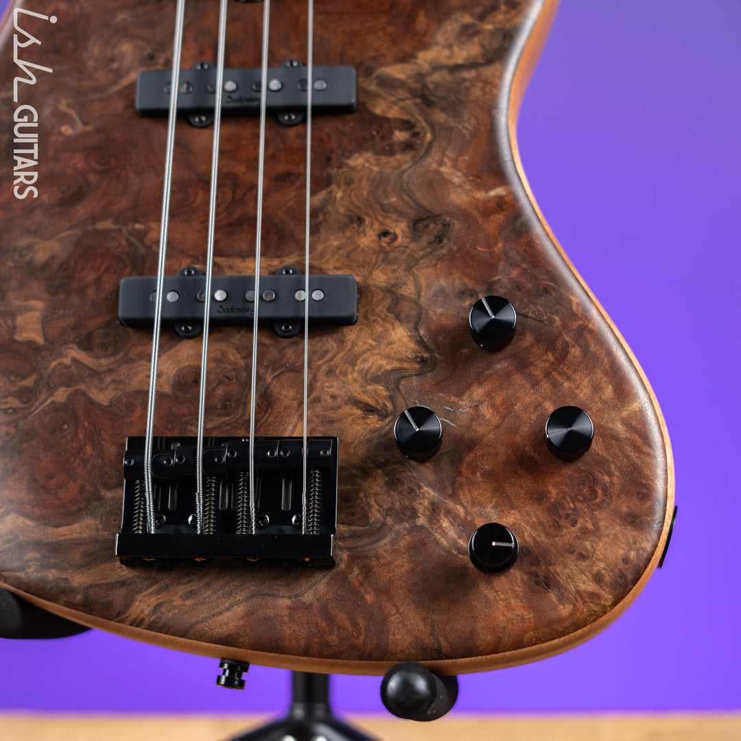 Sadowsky Metroline Special Edition 24 Fret 4-String Modern Bass Claro Walnut