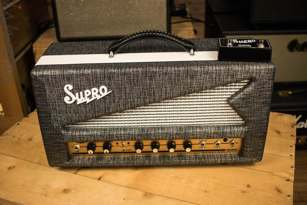 Supro 1699R Statesman 50W Tube Guitar Amp Head Store Demo
