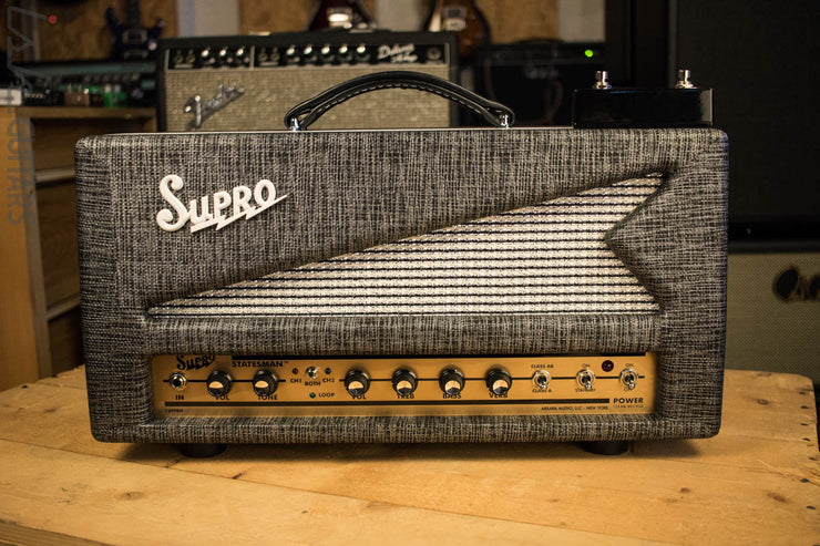 Supro 1699R Statesman 50W Tube Guitar Amp Head Store Demo