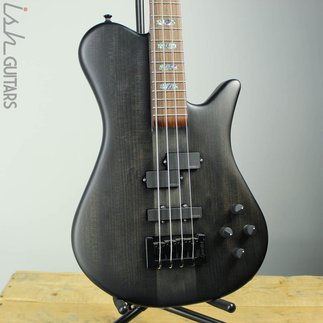 Spector Singlecut SC4 NS-2 Bass Black Stain Burst Matte Reclaimed Redwood
