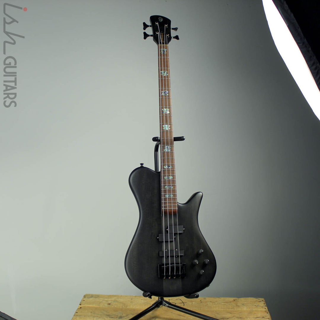 Spector Singlecut SC4 NS-2 Bass Black Stain Burst Matte Reclaimed Redwood