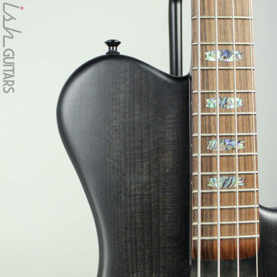 Spector Singlecut SC4 NS-2 Bass Black Stain Burst Matte Reclaimed Redwood