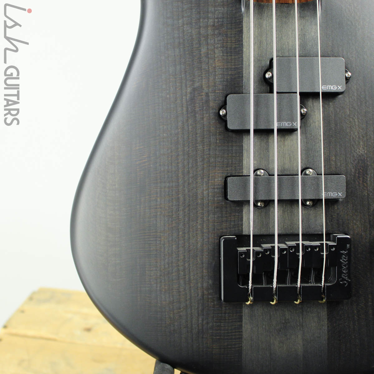 Spector Singlecut SC4 NS-2 Bass Black Stain Burst Matte Reclaimed