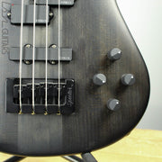 Spector Singlecut SC4 NS-2 Bass Black Stain Burst Matte Reclaimed Redwood