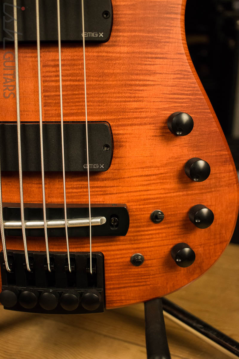 NS Designs CR5 Radius Electric Bass 5 String Fretless Piezo