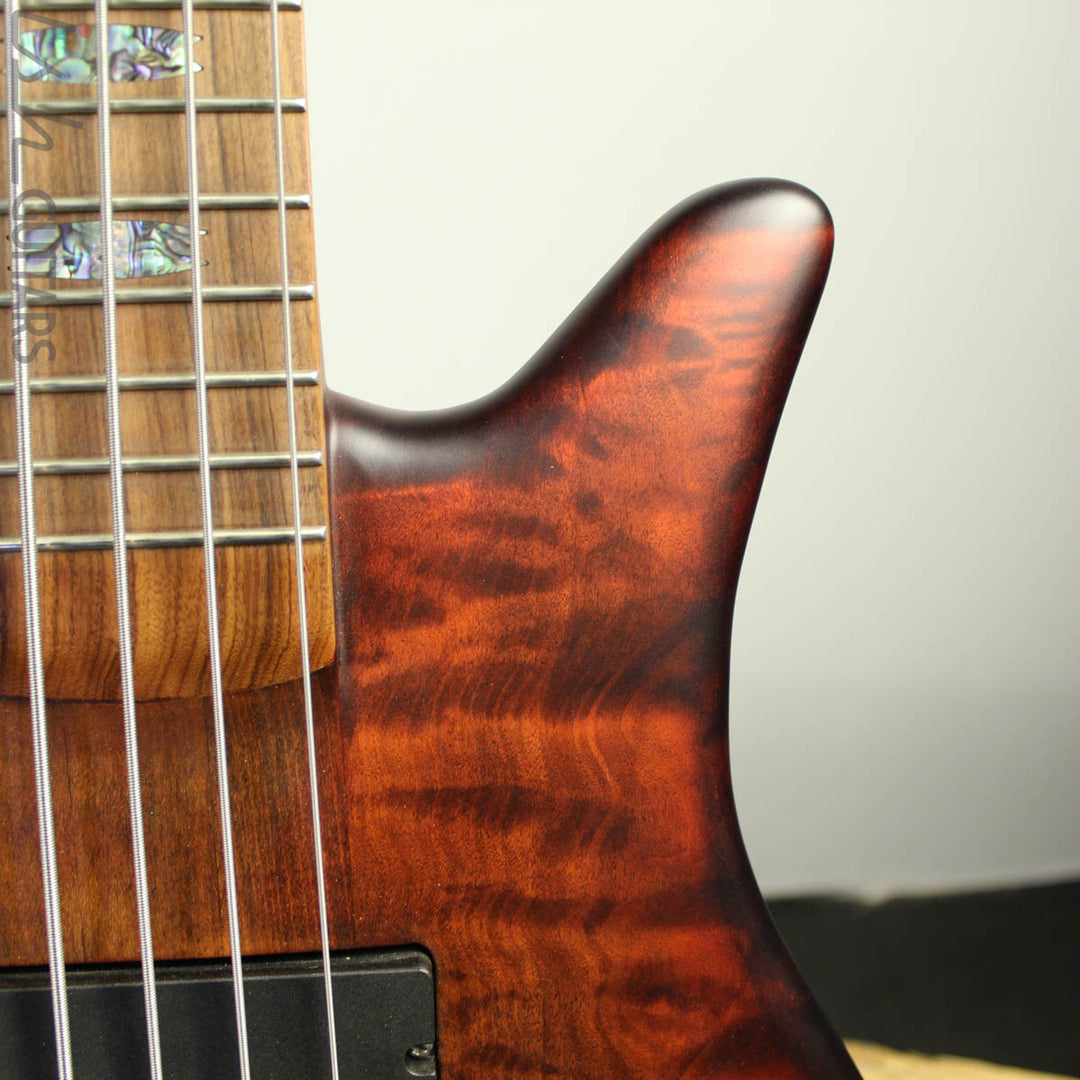 Spector Singlecut SC5 NS-5 Bass Ultra Amber Burst Matte Flame Maple