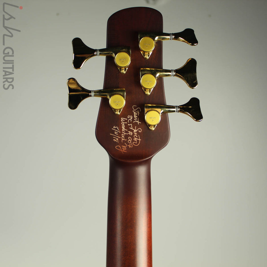 Spector Singlecut SC5 NS-5 Bass Ultra Amber Burst Matte Flame Maple