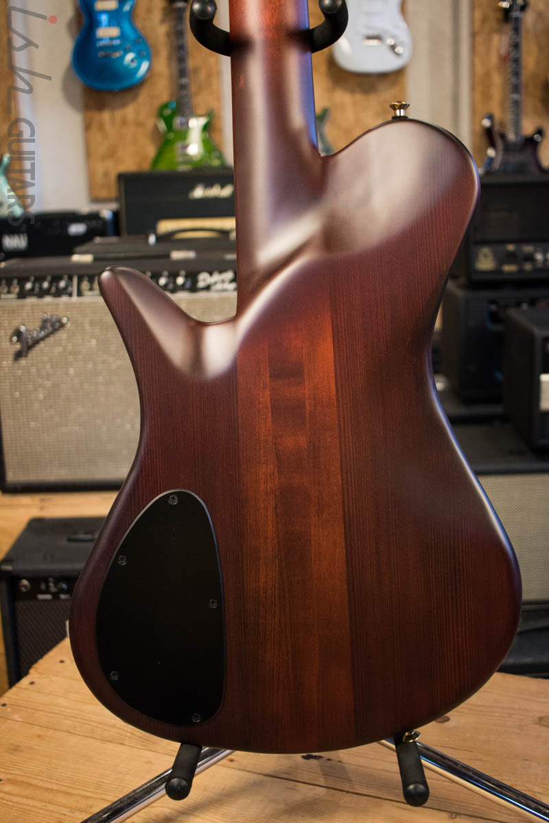 Spector Singlecut SC5 NS-5 Bass Ultra Amber Burst Matte Flame Maple