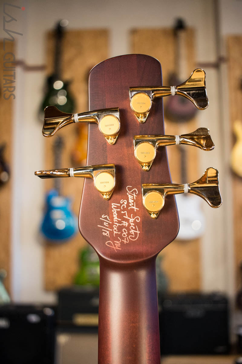 Spector Singlecut SC5 NS-5 Bass Ultra Amber Burst Matte Flame Maple