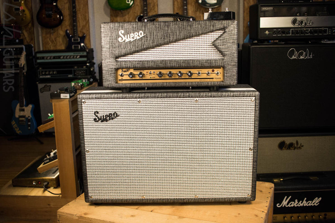 Supro 1799 Statesman 150W 2x12 Guitar Extension Speaker Cabinet