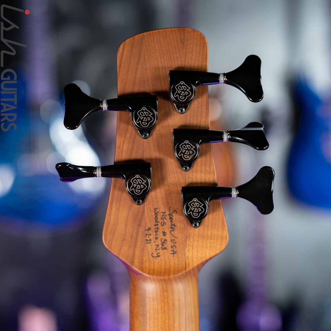 Spector USA NS-5XL 5-String Bass Roasted Ash Natural Satin