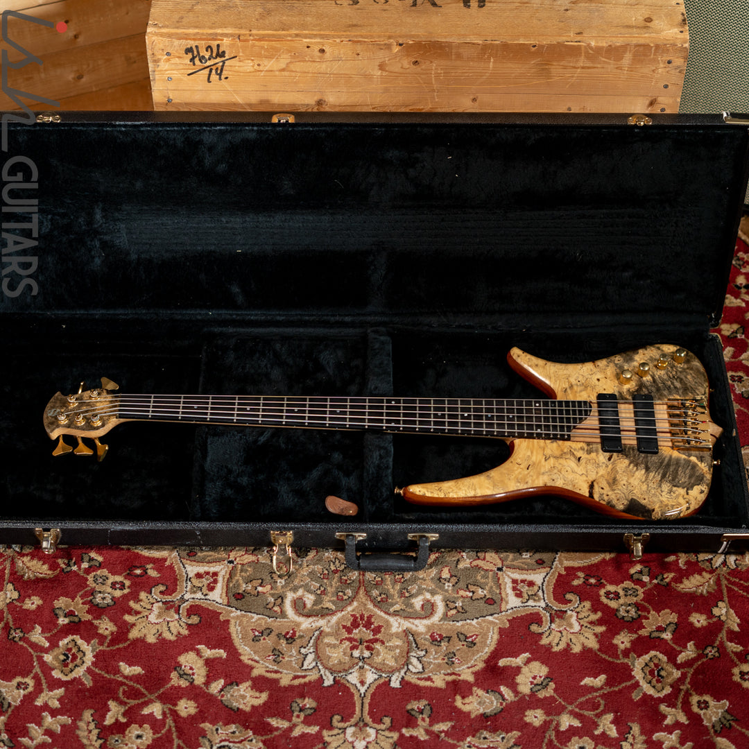 Surine Quest Series I 5-String Bass Natural Buckeye Burl