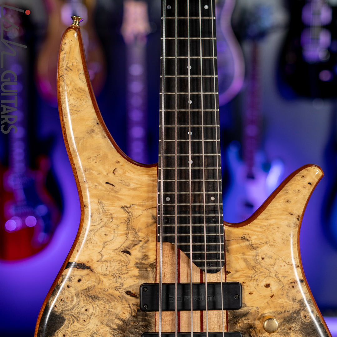 Surine Quest Series I 5-String Bass Natural Buckeye Burl