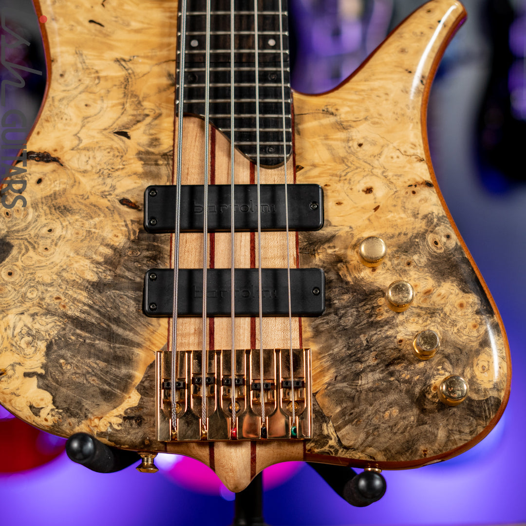 Surine Quest Series I 5-String Bass Natural Buckeye Burl