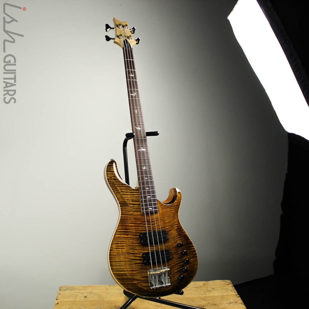 2019 PRS Gary Grainger 4 String Bass Yellow Tiger Finish