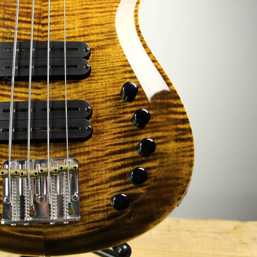 2019 PRS Gary Grainger 4 String Bass Yellow Tiger Finish