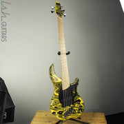 Dingwall Combustion NG-2 5-String Multiscale Bass Ferrari Yellow Swirl Finish