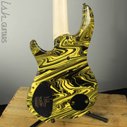 Dingwall Combustion NG-2 5-String Multiscale Bass Ferrari Yellow Swirl Finish