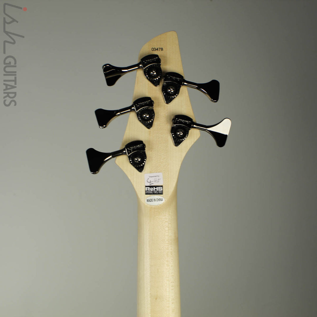 Dingwall Combustion NG-2 5-String Multiscale Bass Ferrari Yellow Swirl Finish