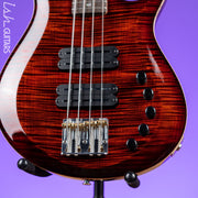 PRS Grainger 4-String Bass Guitar 10-Top Fire Red Smoke Burst