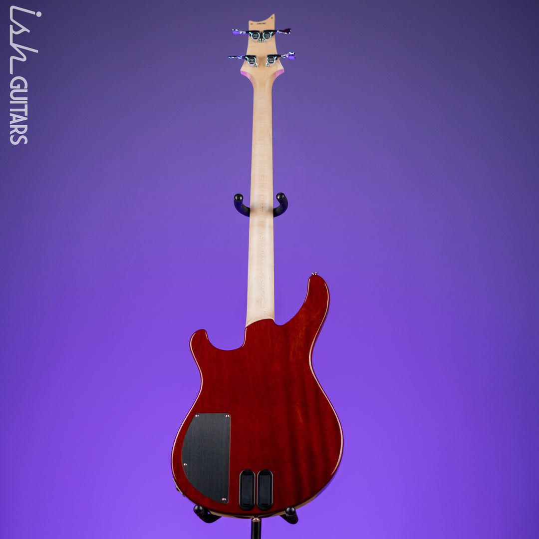PRS Grainger 4-String Bass Guitar 10-Top Fire Red Smoke Burst