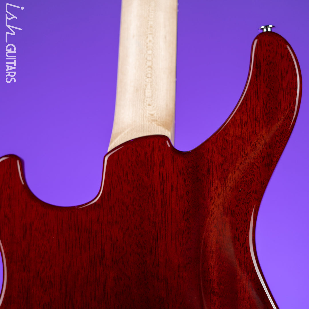 PRS Grainger 4-String Bass Guitar 10-Top Fire Red Smoke Burst