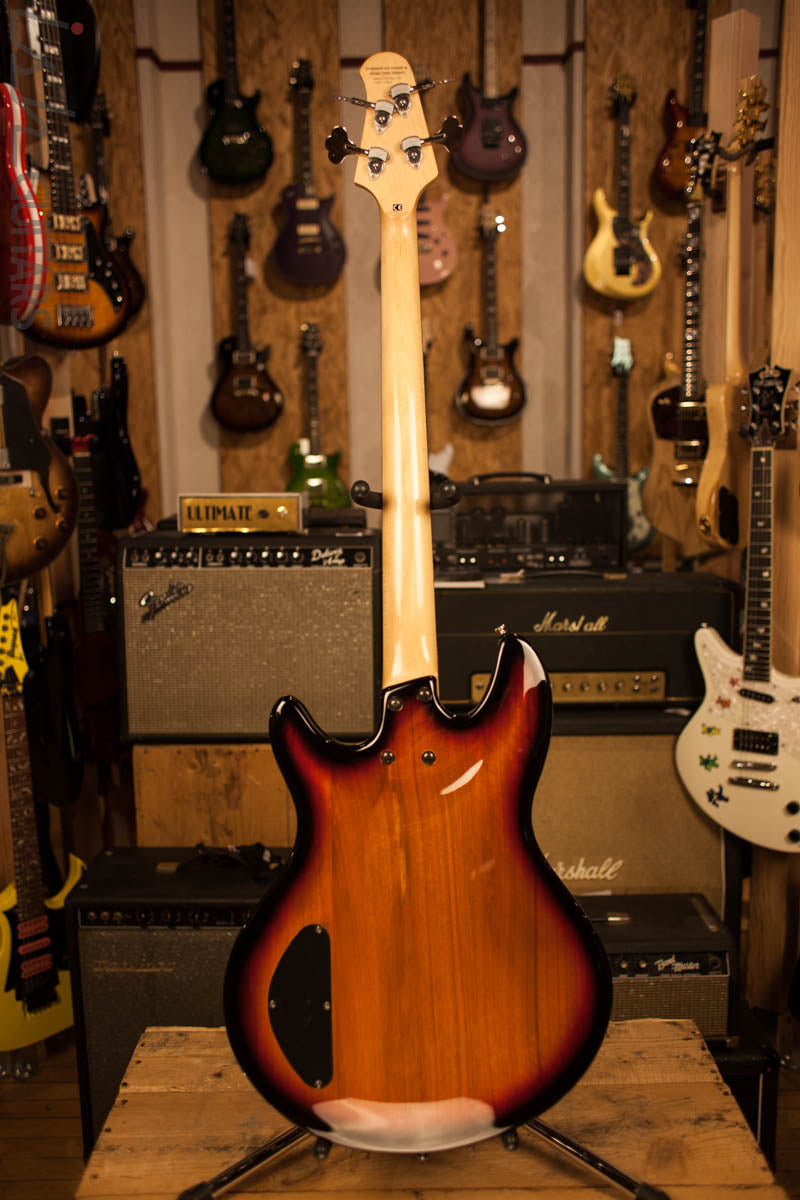 2003 Lakland Skyline Fretless Hollowbody Three Tone Sunburst