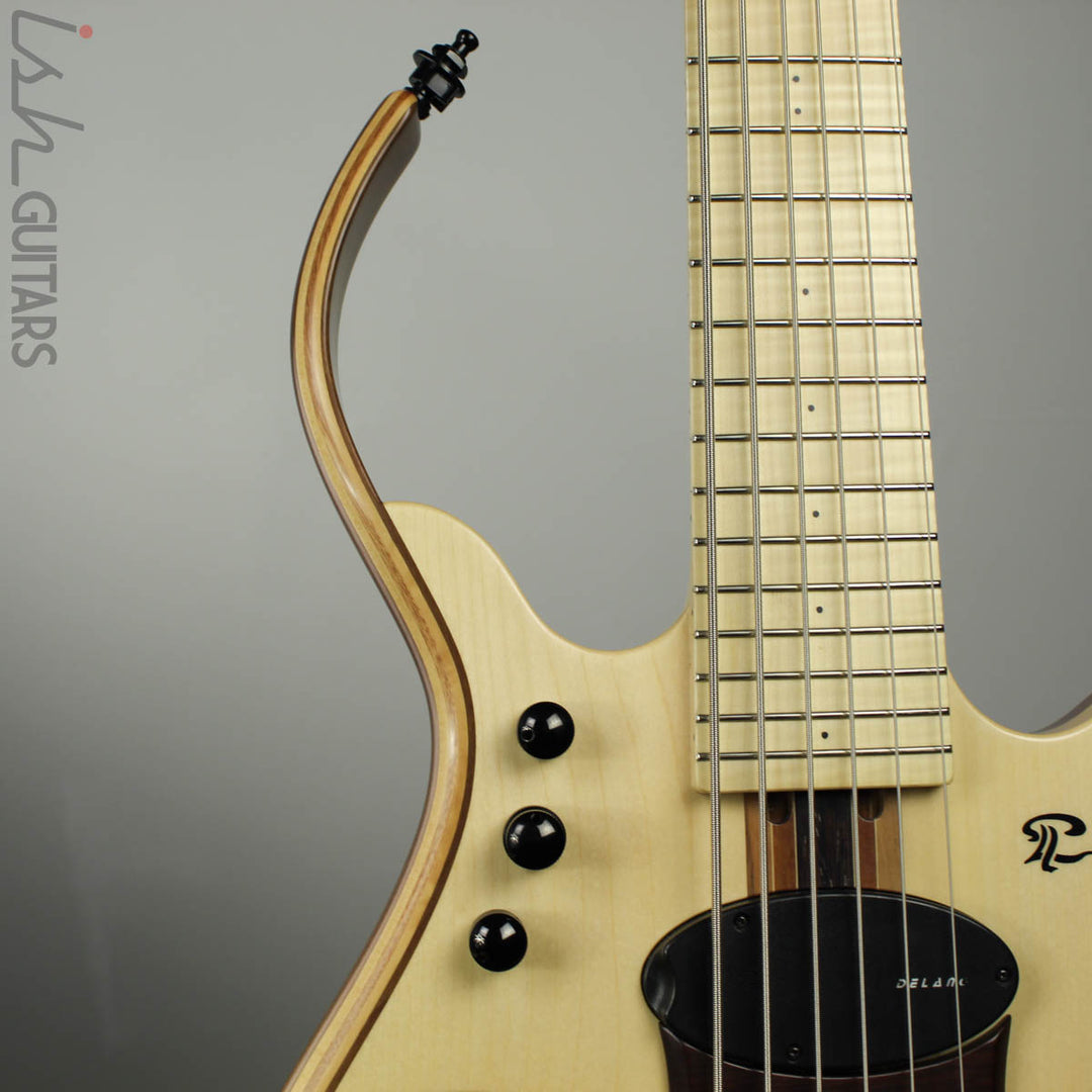 Paul Lairat Stega 6 Headless Figured Maple Fretboard Bass Guitar