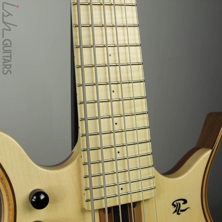 Paul Lairat Stega 6 Headless Figured Maple Fretboard Bass Guitar