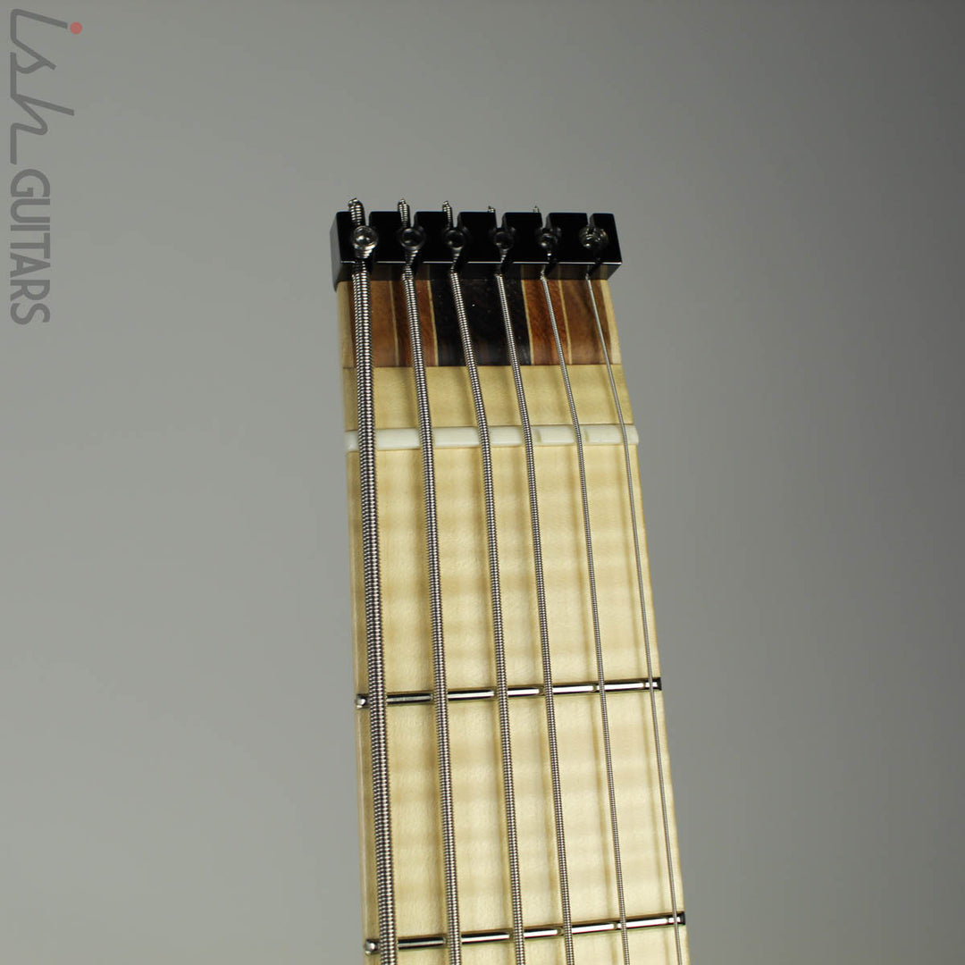 Paul Lairat Stega 6 Headless Figured Maple Fretboard Bass Guitar