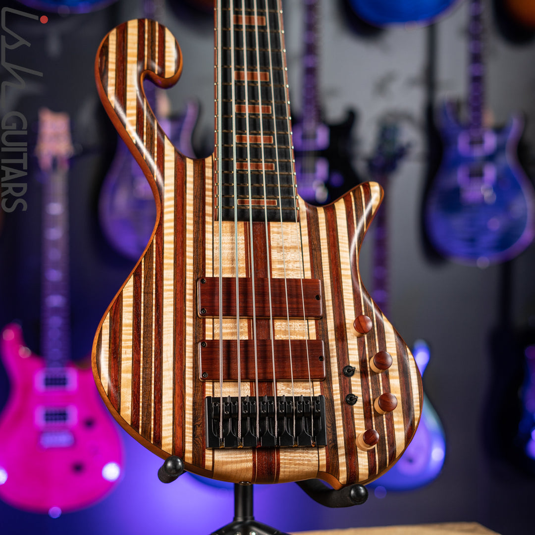 Shawn May Custom Rainbow 6-String Short Scale Bass