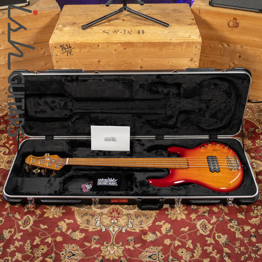 Ernie Ball Music Man BFR StingRay 5 Special Fretless Fuego