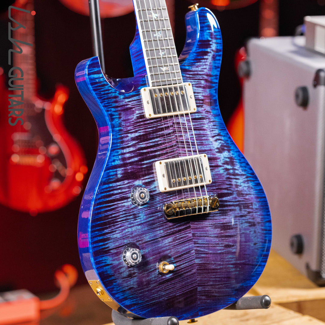 PRS McCarty Lefty Wood Library Violet Blue Burst Artist Flame Maple