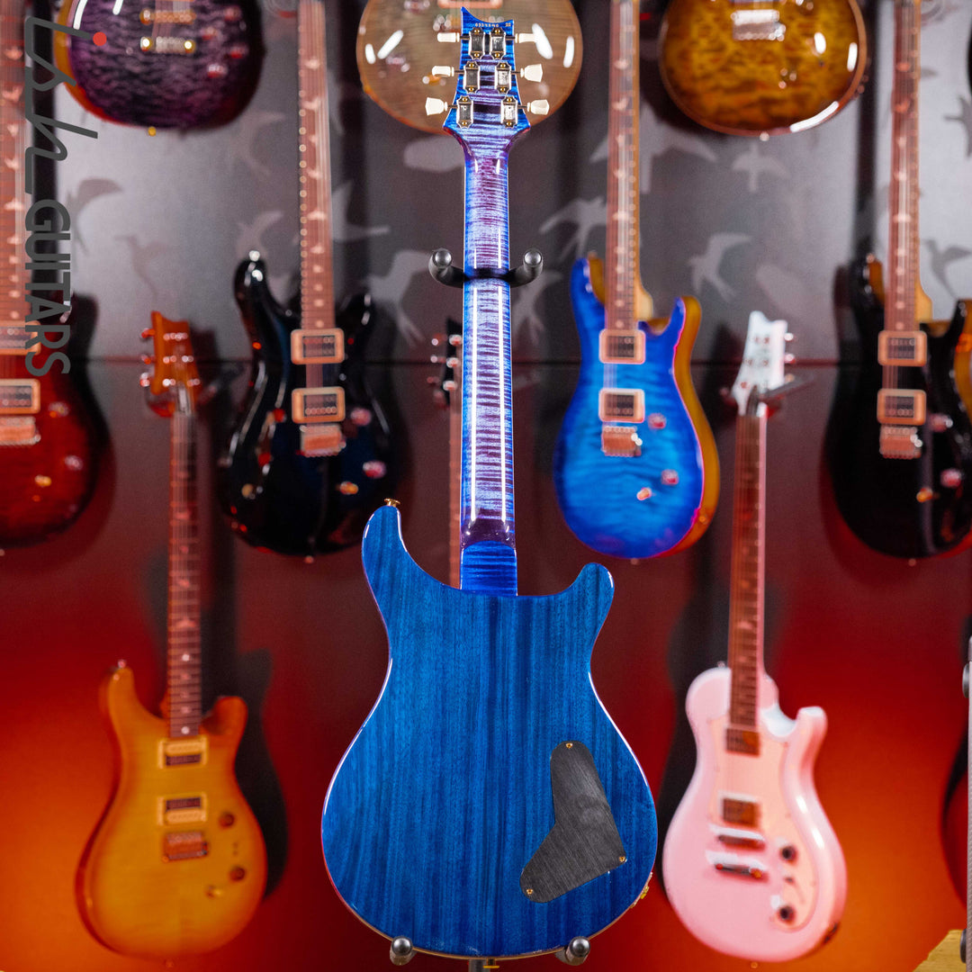 PRS McCarty Lefty Wood Library Violet Blue Burst Artist Flame Maple